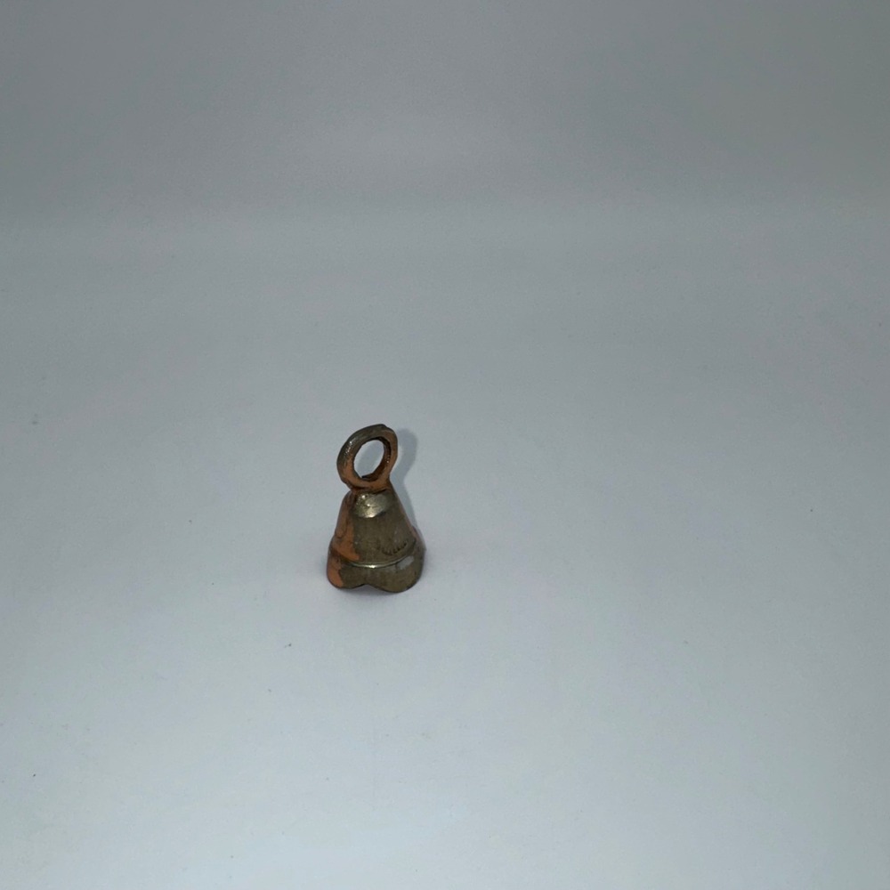 Small Metal Bell Charm Pendant with Loop for Jewelry Making Crafts - Picture 2 of 5